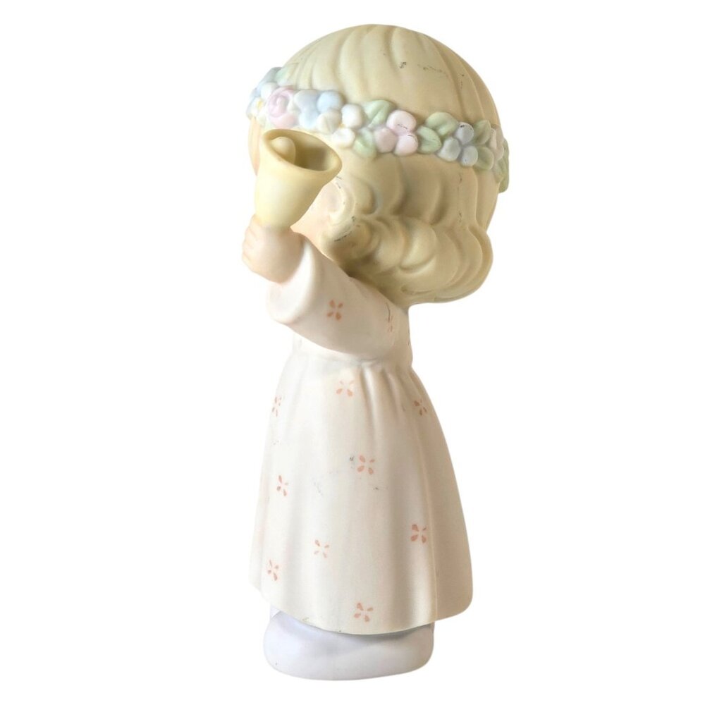 Precious Moments 1993 Ring Out The Good News Figurine Enesco Girl Bell - Picture 6 of 10